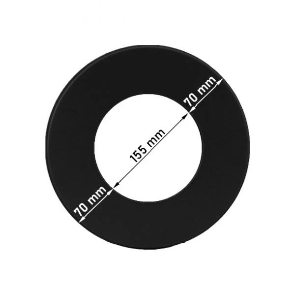 Wandrosette Mit 70 Mm Rand - 150 Mm Ø 2 Wandrosette Mit 70 Mm Rand - 150 Mm Ø – Bild 2