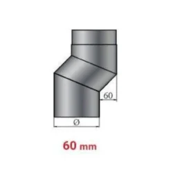 Versatzbogen 60 Mm Länge 315 Mm - 130 Mm Ø -Viessmann Geschaft SB 60 titel 1280x1280
