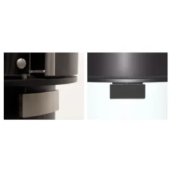 Kaminofen Faro 6KW 180° Panorama Sichtscheibe Champagner -Viessmann Geschaft cera design kaminofen faro detail 1280x1280