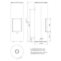 Rondotherm Titan Speicherkaminofen 7KW Weiß -Viessmann Geschaft cera rondotherm XL kaminofen masse 1280x1280