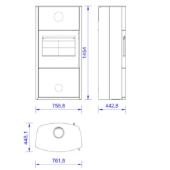Genius Schwarz Kaminofen 7kW Optionale Speicherung -Viessmann Geschaft genius cera kaminofen masse 1280x1280