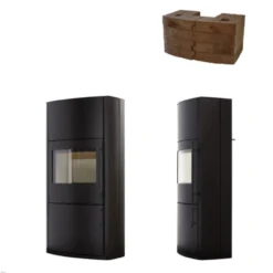 Genius Schwarz Kaminofen 7kW Optionale Speicherung -Viessmann Geschaft genius schwarz cera kaminofen web4 1280x1280