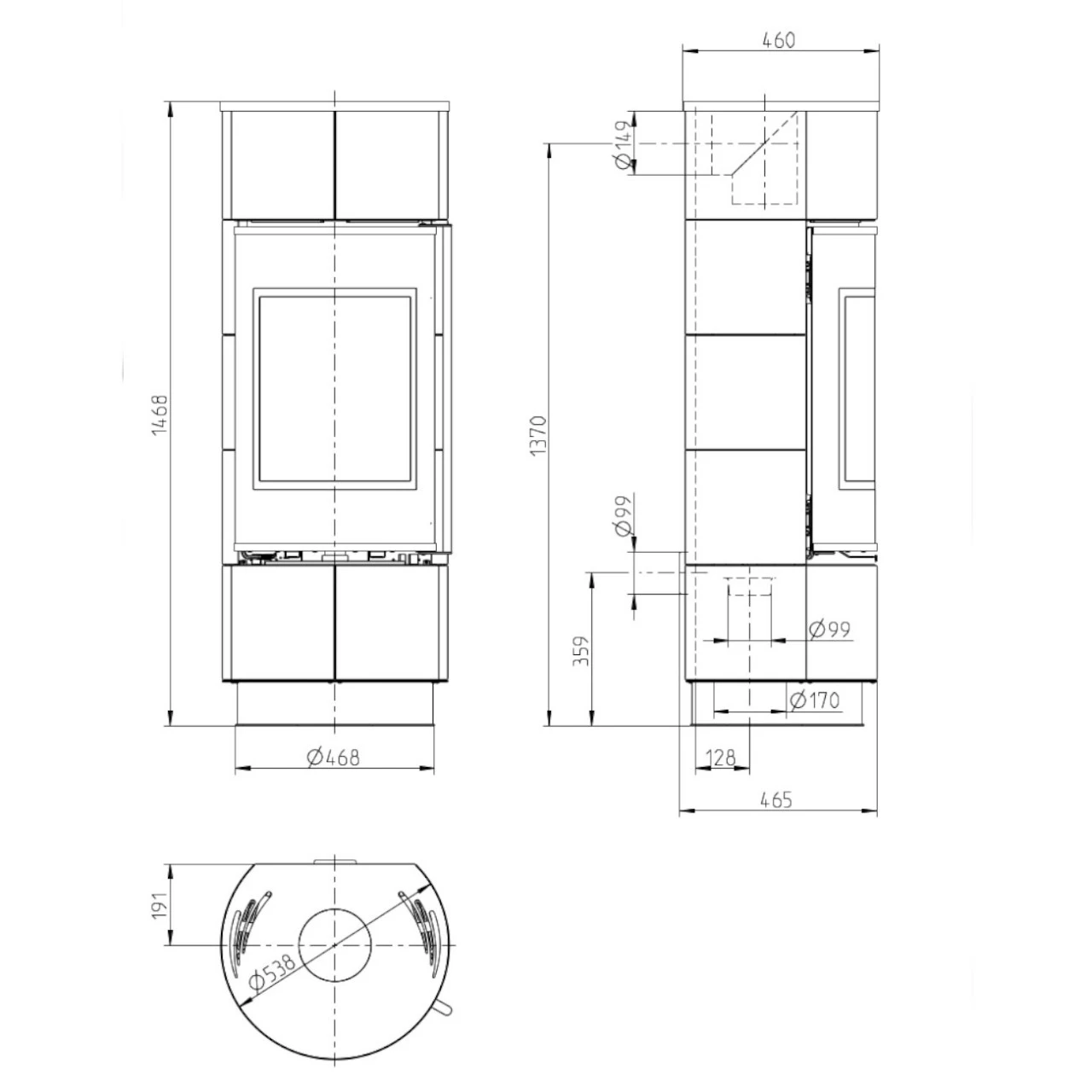 Atika Keramik Extra Weiß Kaminofen 7kW 12 Atika Keramik Extra Weiß Kaminofen 7kW – Bild 12