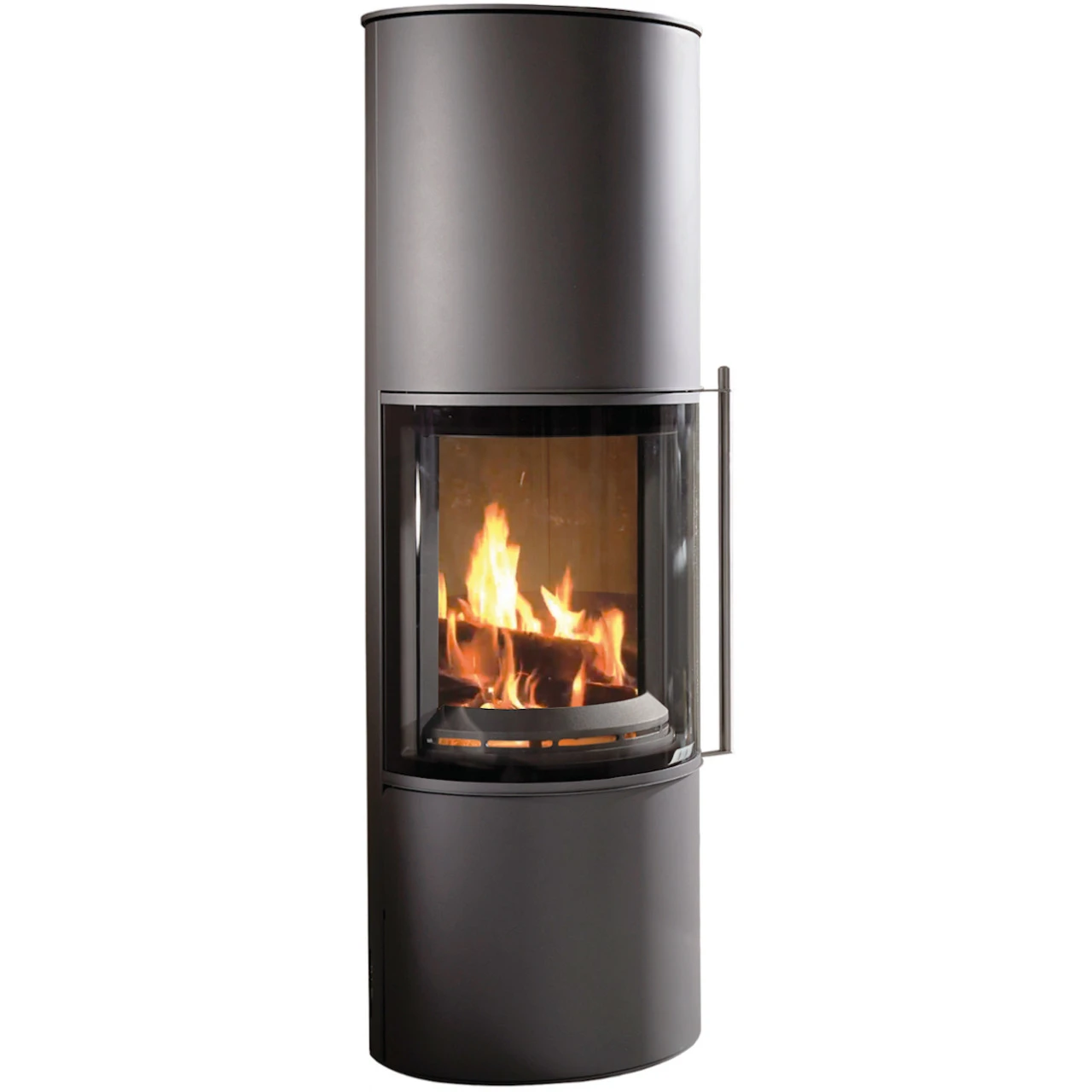 Akono 180° Panorama Kaminofen 7kW Wärmespeicherung Gussgrau 1 Akono 180° Panorama Kaminofen 7kW Wärmespeicherung Gussgrau