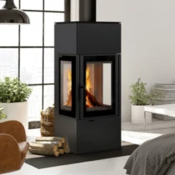 Thor View Panorama Kaminofen 8kW 3 Sichtscheiben -Viessmann Geschaft kratki thor view panorama kaminofen weiss web3 1280x1280