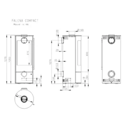 Palena Compact Kaminofen Schwarz 5kW DIBt -Viessmann Geschaft olsberg palena kaminofen masse 1280x1280